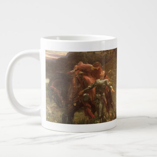 La Belle Dame sans Merci von Sir Frank Dicksee Jumbo-Tasse (Links)