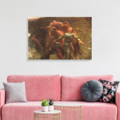 La Belle Dame sans Merci von Sir Frank Dicksee Leinwanddruck (Insitu (Wohnzimmer))