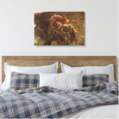 La Belle Dame sans Merci von Sir Frank Dicksee Leinwanddruck (Insitu (Schlafzimmer))