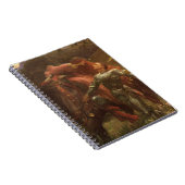 La Belle Dame sans Merci von Sir Frank Dicksee Notizblock (Rechte Seite)