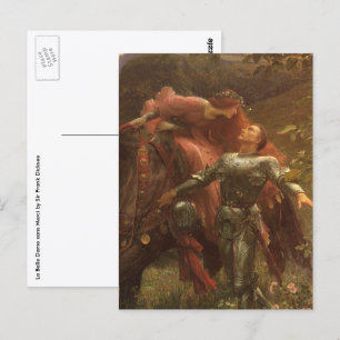 La Belle Dame sans Merci von Sir Frank Dicksee Postkarte
