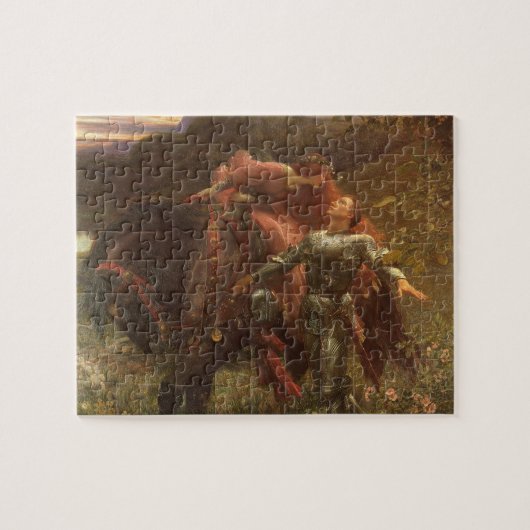 La Belle Dame sans Merci von Sir Frank Dicksee Puzzle (Horizontal)