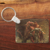 La Belle Dame sans Merci von Sir Frank Dicksee Schlüsselanhänger (Rückseite)