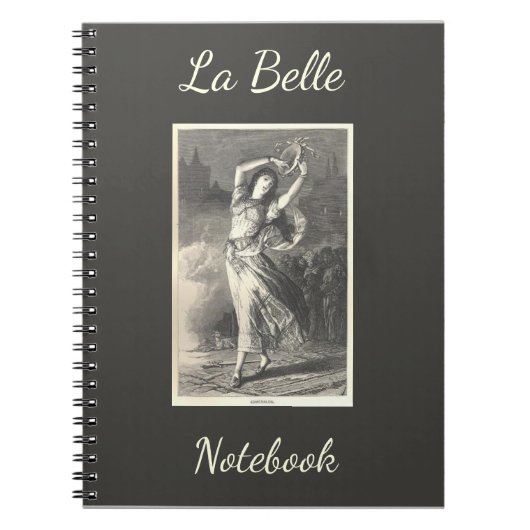 La Belle Esmeralda Spiral Foto Notebook Notizblock (Vorderseite)
