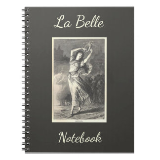 La Belle Esmeralda Spiral-Foto-Notizbuch Notizblock