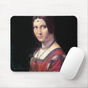 La Belle Ferronniere, Leonardo da Vinci Mousepad