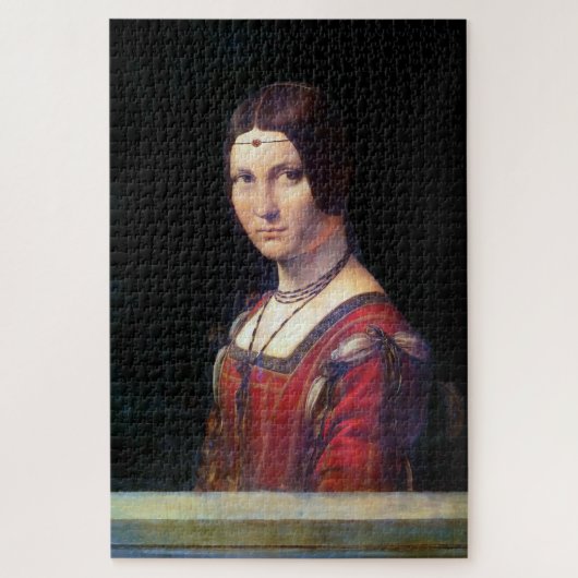 La Belle Ferronniere, Leonardo da Vinci Puzzle (Vertikal)