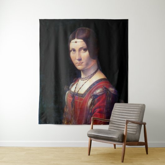 La Belle Ferronniere, Leonardo da Vinci Wandteppich (Beispiel)