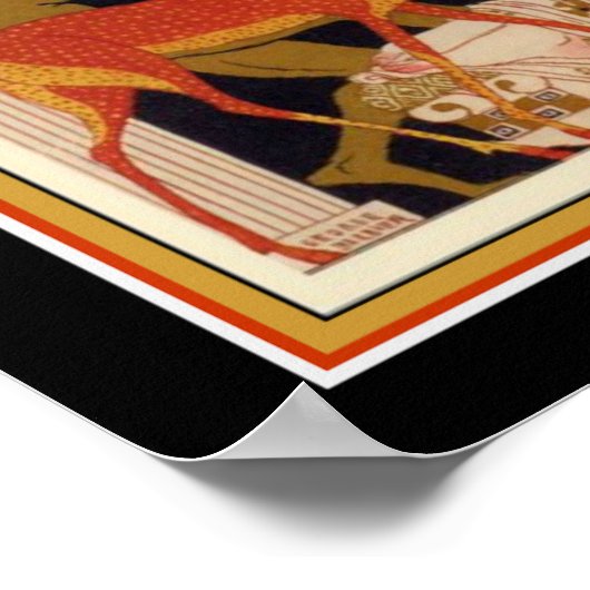 " La Belle Helene" 1922 Art Deco 16 x 20 Poster (Ecke)