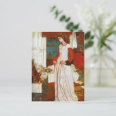 La Belle Iseult | Königin Guenevere, William Morri Postkarte (Stehend Vorderseite)