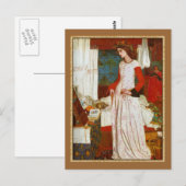 La Belle Iseult ~ William Morris Postkarte (Vorne/Hinten)