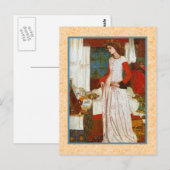La Belle Iseult ~ William Morris Postkarte (Vorne/Hinten)