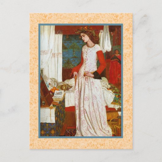 La Belle Iseult ~ William Morris Postkarte (Vorderseite)