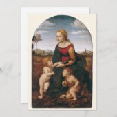 La Belle Jardinière von Rapahel Einladung (Vorne/Hinten)