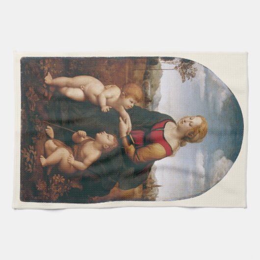 La Belle Jardinière von Rapahel Geschirrtuch (Horizontal)