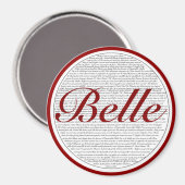 La Belle Magnet (Vorderseite/Rückseite)