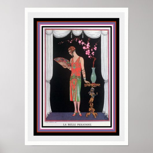 "La Belle Personne" Deko Print by Barbier 12 x 16 (Vorne)