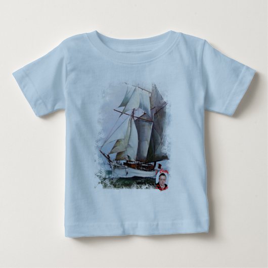 La Belle Poule Baby T-shirt (Vorderseite)