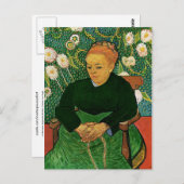 La Berceuse (Augustine Roulin), Vincent van Gogh Postkarte (Vorne/Hinten)