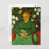 La Berceuse (Augustine Roulin), Vincent van Gogh Postkarte (Vorne/Hinten)