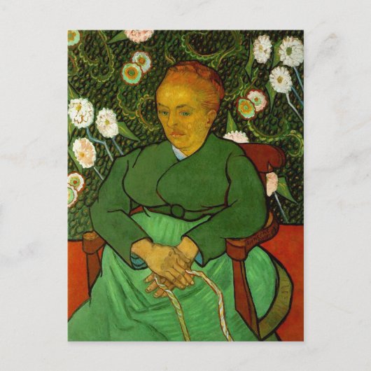 La Berceuse (Augustine Roulin), Vincent van Gogh Postkarte (Vorderseite)