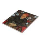 La Berceuse (Augustine Roulin) von Vincent van Gog Fliese (Seite)