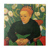 La Berceuse (Augustine Roulin) von Vincent van Gog Fliese (Vorderseite)