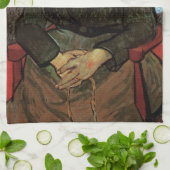 La Berceuse (Augustine Roulin) von Vincent van Gog Geschirrtuch (Gefaltet)