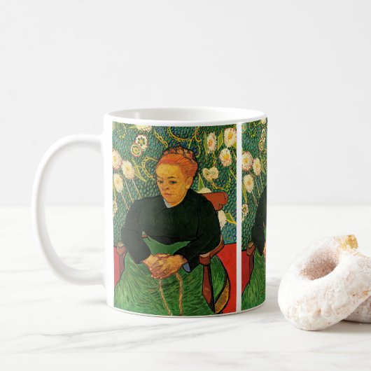 La Berceuse (Augustine Roulin) von Vincent van Gog Kaffeetasse (Mit Donut)