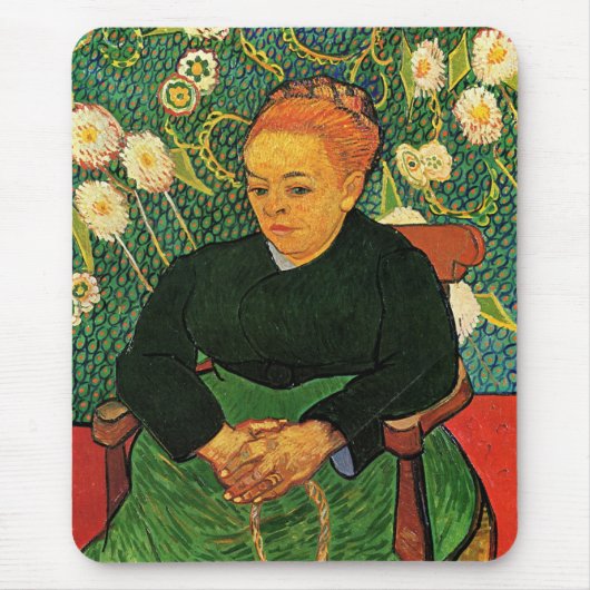 La Berceuse (Augustine Roulin) von Vincent van Gog Mousepad (Vorne)