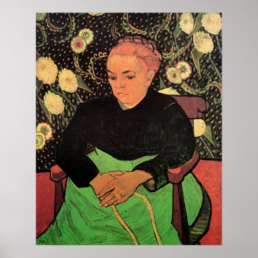 La Berceuse (Augustine Roulin) von Vincent van Gog Poster (Vorne)