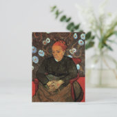 La Berceuse (Augustine Roulin) von Vincent van Gog Postkarte (Stehend Vorderseite)