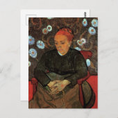 La Berceuse (Augustine Roulin) von Vincent van Gog Postkarte (Vorne/Hinten)