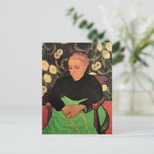 La Berceuse (Augustine Roulin) von Vincent van Gog Postkarte (Stehend Vorderseite)