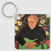 La Berceuse (Augustine Roulin) von Vincent van Gog Schlüsselanhänger (Vorderseite)