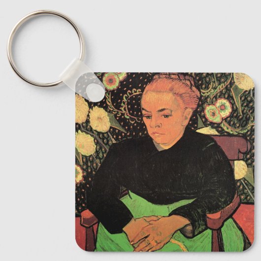 La Berceuse (Augustine Roulin) von Vincent van Gog Schlüsselanhänger (Vorderseite)
