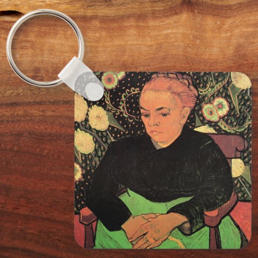 La Berceuse (Augustine Roulin) von Vincent van Gog Schlüsselanhänger (Vorderseite)