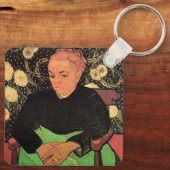 La Berceuse (Augustine Roulin) von Vincent van Gog Schlüsselanhänger (Rückseite)