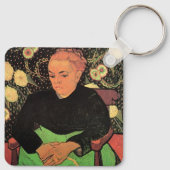 La Berceuse (Augustine Roulin) von Vincent van Gog Schlüsselanhänger (Rückseite)