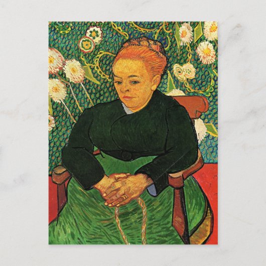 La Berceuse Augustine Roulin von Vincent van Gogh Postkarte (Vorderseite)