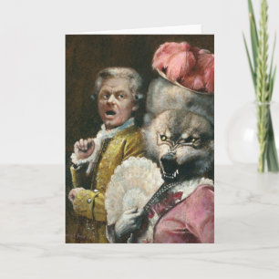 La Bete Werewolf Lady Greetings Card Karte