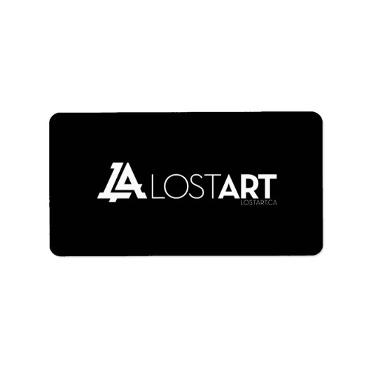 LA Black Labels Adressaufkleber (Vorne)