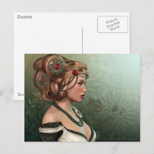 La Blonde Postkarte (Vorne/Hinten)