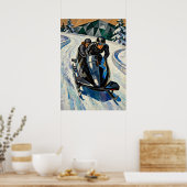 LA BOBEUSE (Der Bobsleder) V2 Poster (Küche)