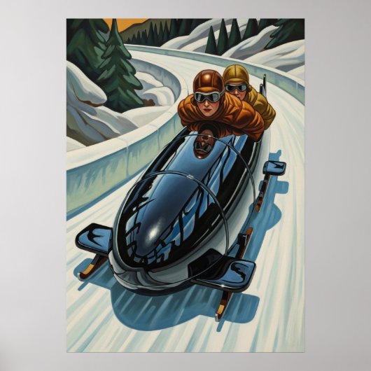 LA BOBEUSE (Die Bobfahrerin) Poster (Vorne)