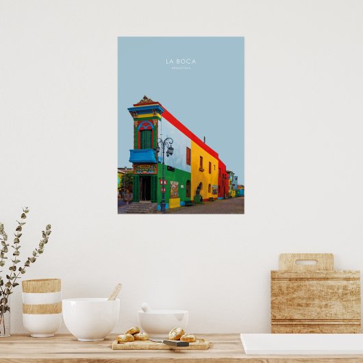 La Boca, Argentinien Reisewerk Poster (Küche)