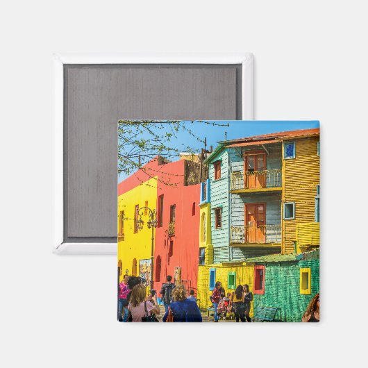 La Boca, Buenos Aires, Argentinien Magnet (Vorderseite/Rückseite)