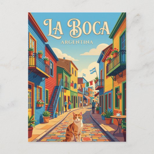 La Boca, Buenos Aires Argentinien Postkarte (Vorderseite)