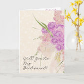 La Boca Gold Wirst du meine Brautjungfer sein Boge Karte (Gelbe Blume)