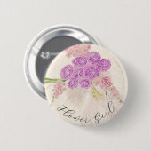 La Boca Golden bow Bouquet Blumenmädchen Button (Vorne & Hinten)